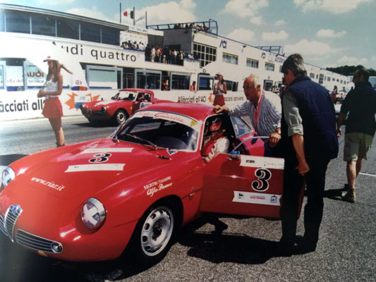 2005, la SZ in pole position a Vallelunga e Franco Angelini.